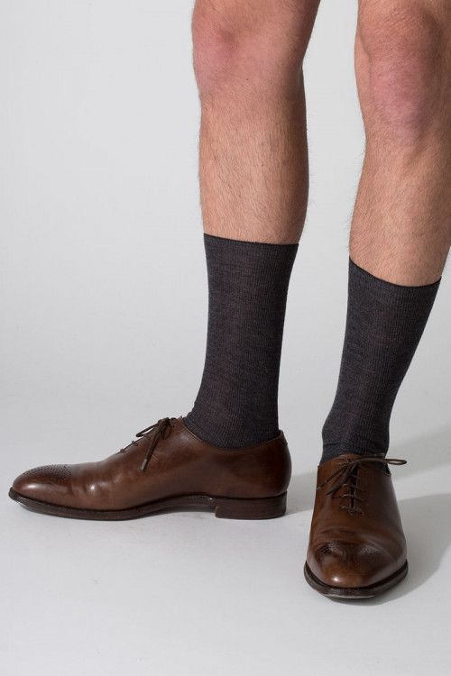 Mi- chaussettes en laine mixte - 1 Monsieur Solfin | Fabriqué en France