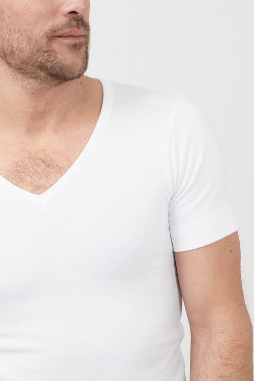 Tee-shirt col v en coton - 1 Monsieur Solfin | Fabriqué en France 2