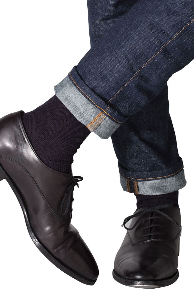 Mi- chaussettes en laine mixte - 4 Monsieur Solfin | Fabriqué en France