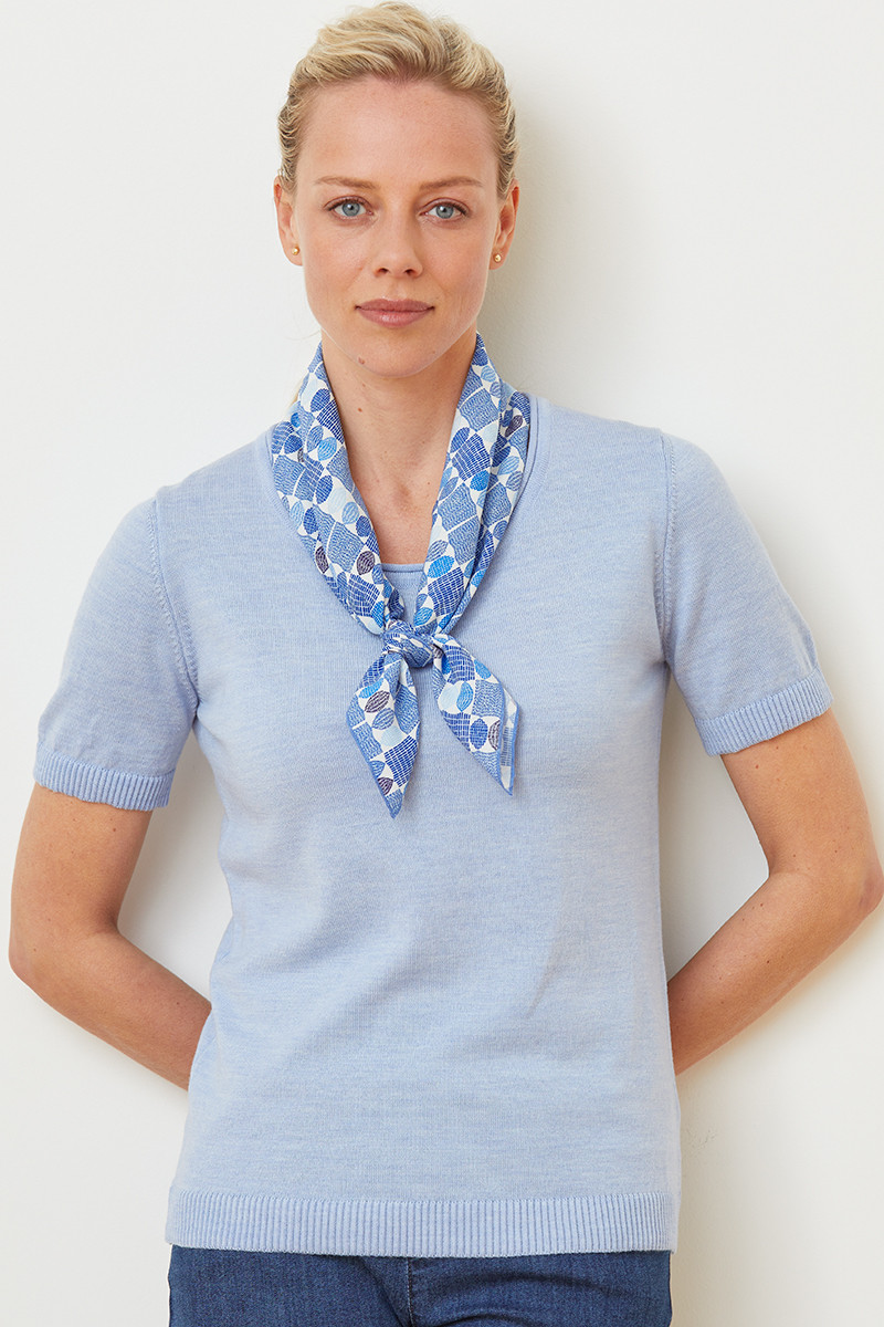 Foulard carré - 3 Monsieur Solfin | Fabriqué en France