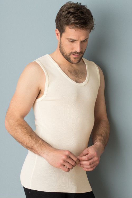 Sous-vêtement technique en laine sans manches - 1 Monsieur Solfin | Fabriqué en France