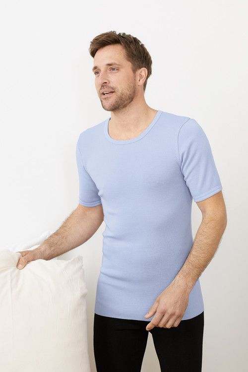 Sous-vêtement technique homme tricot laine fin ras du cou - 4 Monsieur Solfin | Fabriqué en France