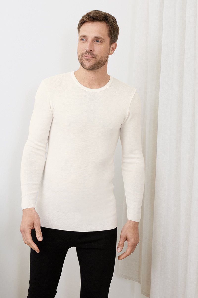 Sous-vêtement technique homme tee-shirt fin en laine manches longues - 1 Monsieur Solfin | Fabriqué en France Sous-vêtement technique homme tee-shirt fin en laine manches longues - 1 Monsieur Solfin | Fabriqué en France