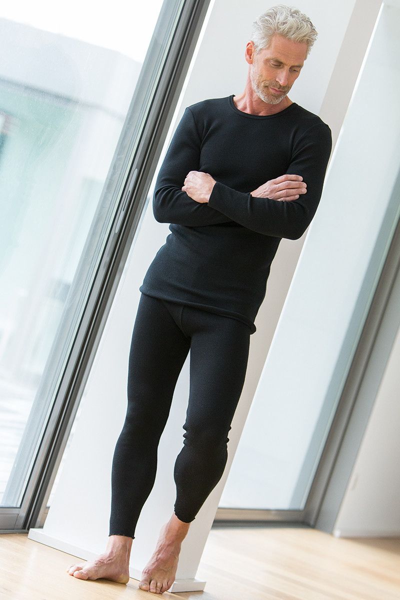 Sous-vêtement technique homme tee-shirt fin en laine manches longues - 2 Monsieur Solfin | Fabriqué en France