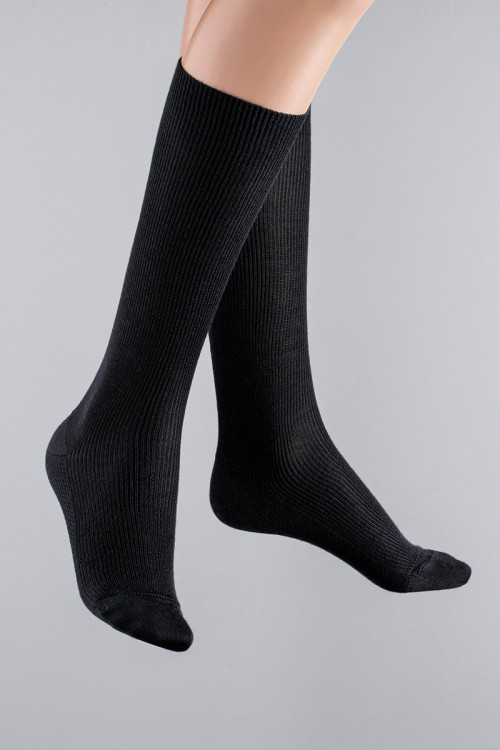 Chaussettes hautes mixte en pure laine - 1 Monsieur Solfin | Fabriqué en France