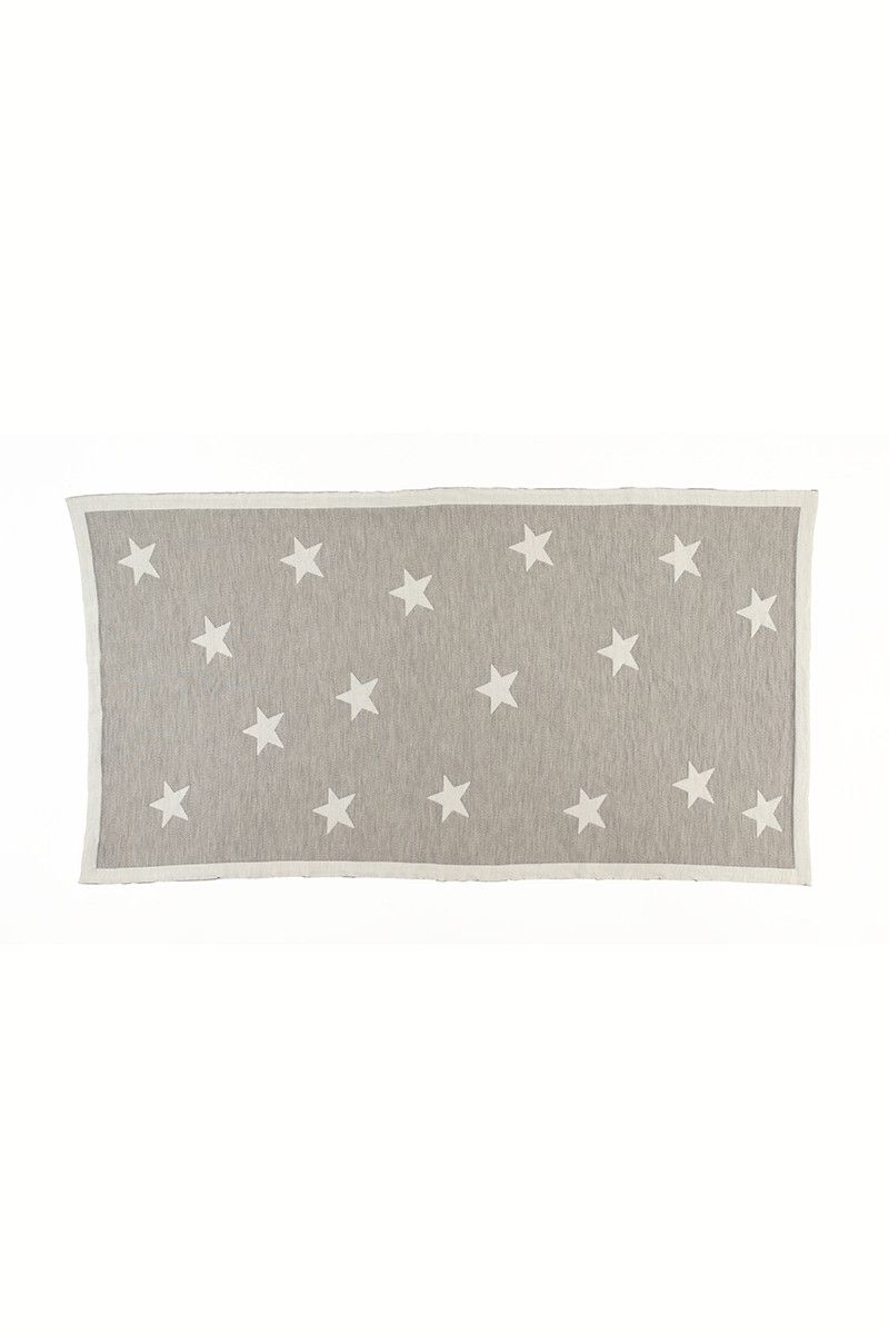 Plaid bébé étoiles laine - 11 Monsieur Solfin | Fabriqué en France