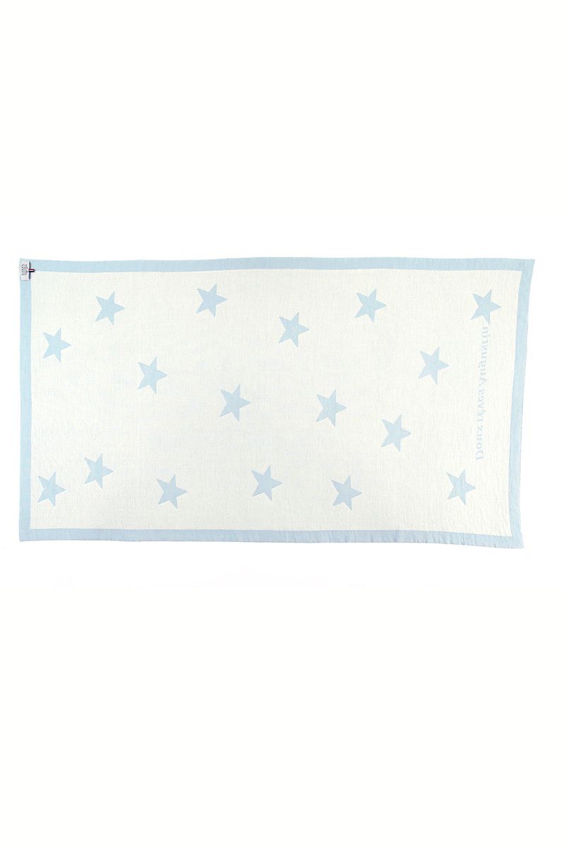 Plaid bébé étoiles laine - 16 Monsieur Solfin | Fabriqué en France