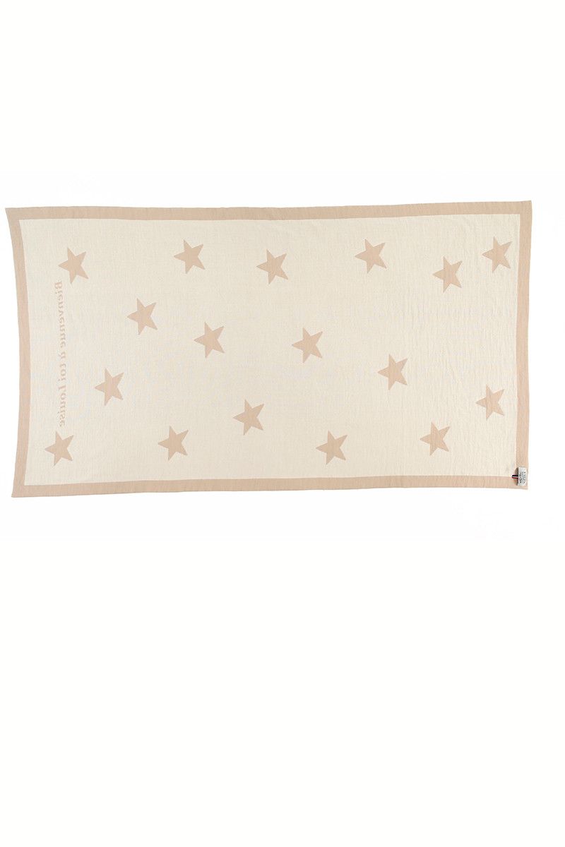 Plaid bébé étoiles laine - 19 Monsieur Solfin | Fabriqué en France
