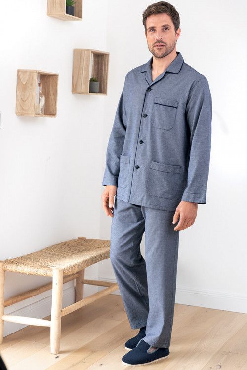Pyjama chaud en coton - 1 Monsieur Solfin | Fabriqué en France