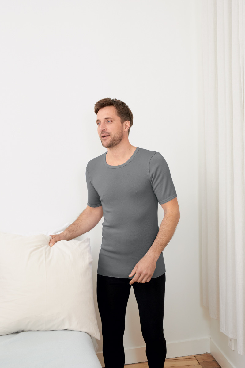 Sous-vêtement technique homme tricot laine fin ras du cou - 7 Monsieur Solfin | Fabriqué en France Sous-vêtement technique homme tricot laine fin ras du cou - 7 Monsieur Solfin | Fabriqué en France