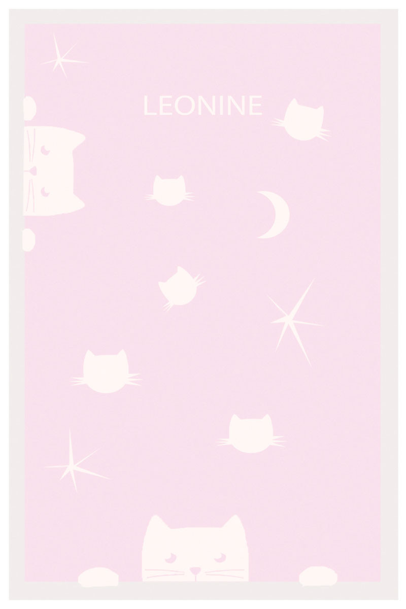 Plaid bébé motif Chats laine - 4 Monsieur Solfin | Fabriqué en France
