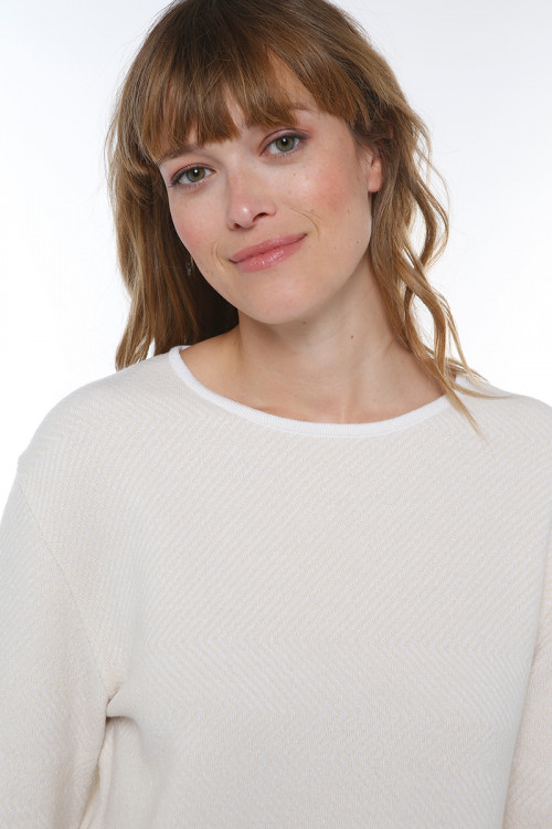 Pull en laine maille chevrons - 1 Monsieur Solfin | Fabriqué en France 2