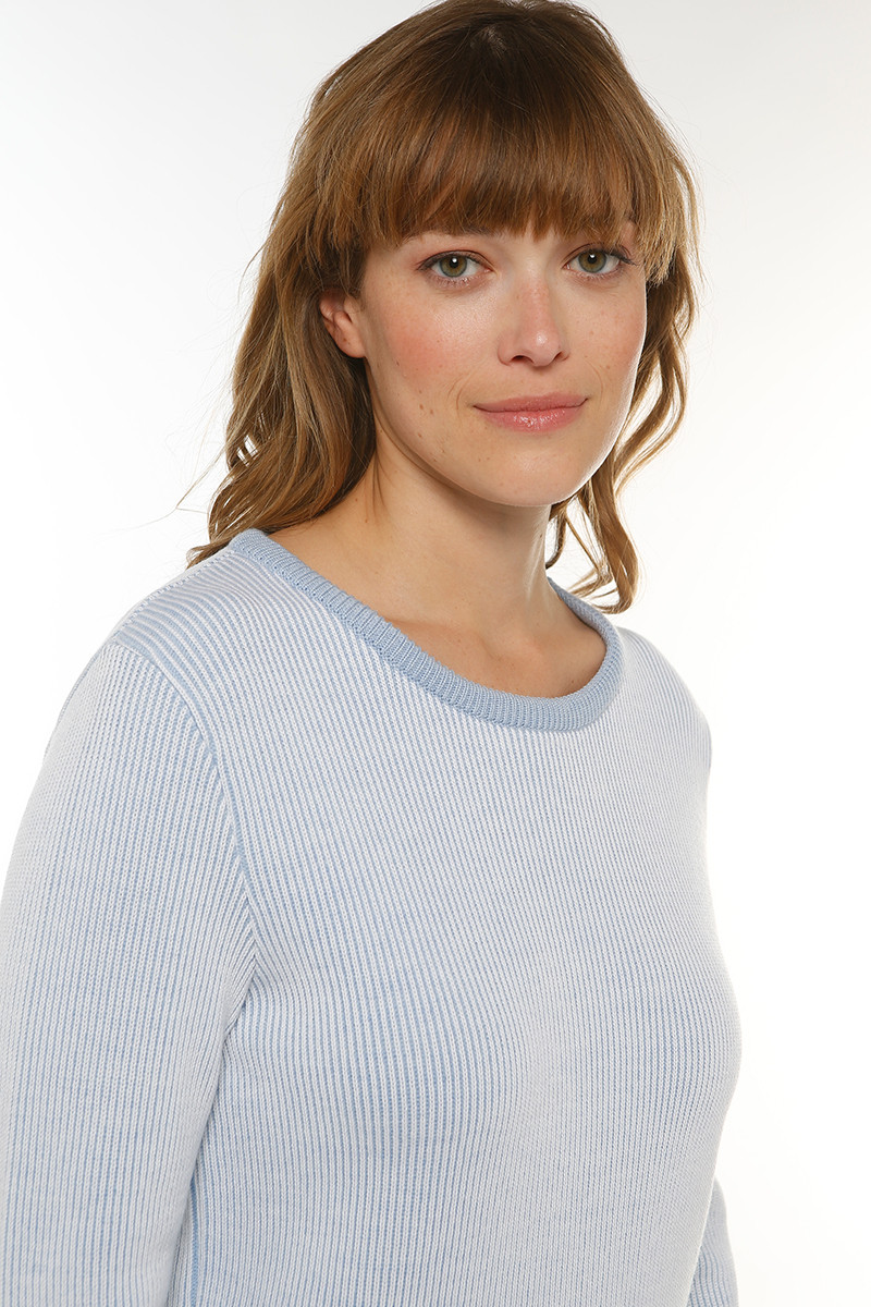 Pull maille anglaise brodé - 5 Monsieur Solfin | Fabriqué en France