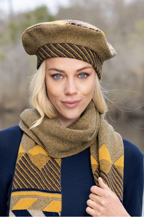Béret maille chevron - 1 Monsieur Solfin | Fabriqué en France