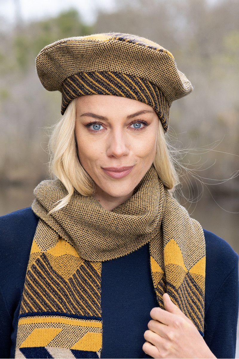 Béret maille chevron - 1 Monsieur Solfin | Fabriqué en France Béret maille chevron - 1 Monsieur Solfin | Fabriqué en France