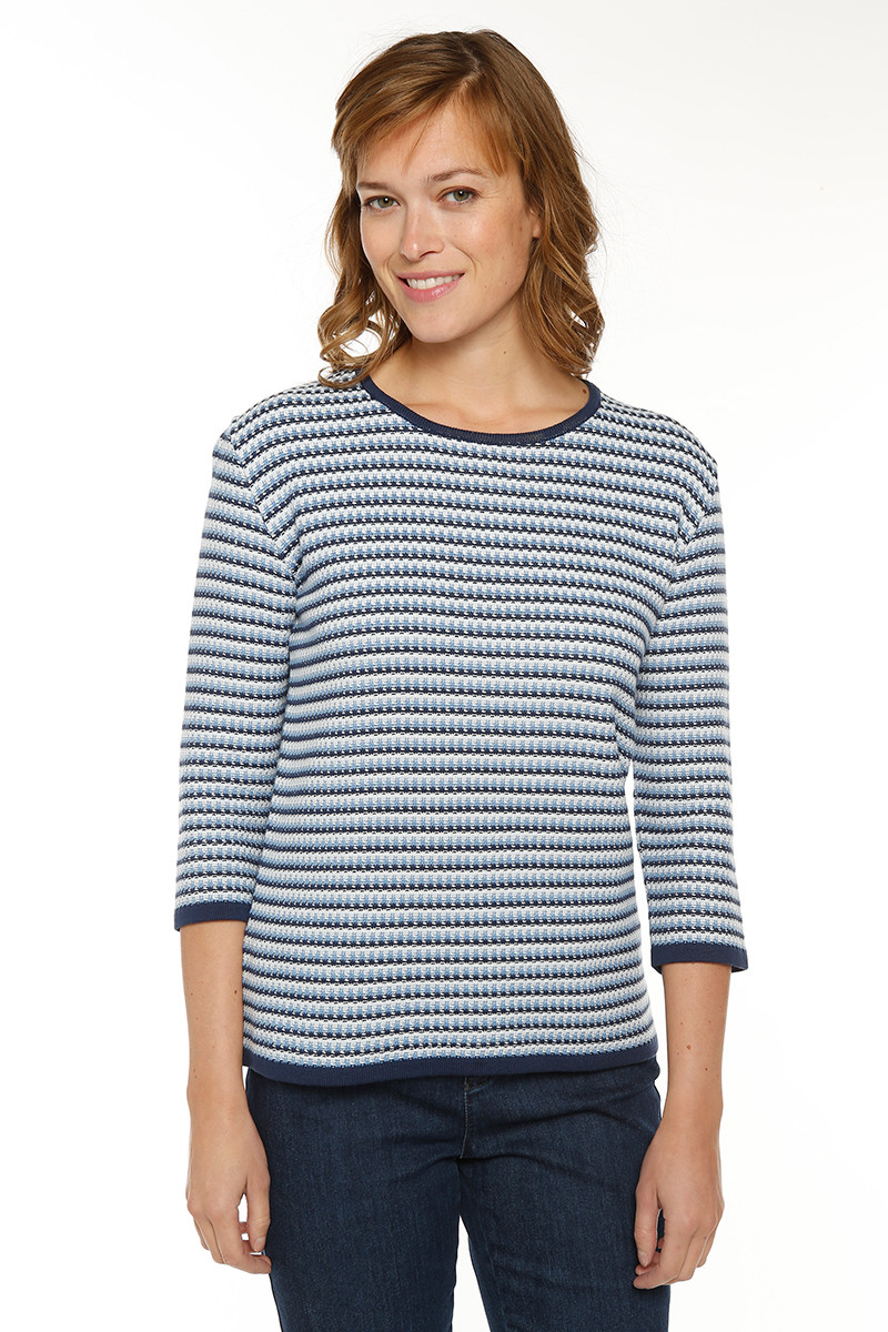 Pull femme tricolore - 1 Monsieur Solfin | Fabriqué en France Pull femme tricolore - 1 Monsieur Solfin | Fabriqué en France