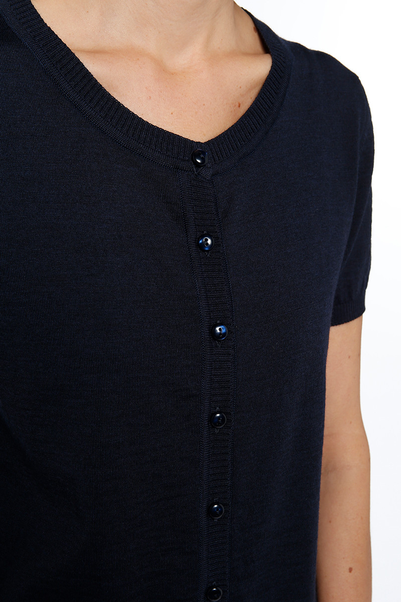 Cardigan femme manches courtes - 3 Monsieur Solfin | Fabriqué en France