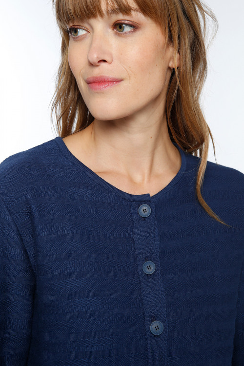 Cardigan femme en coton - 2 Monsieur Solfin | Fabriqué en France 2