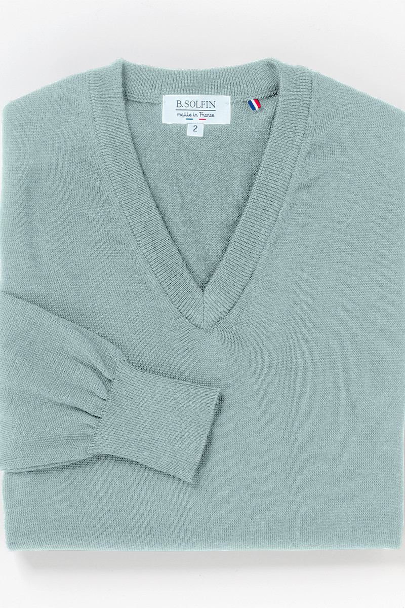 Pull homme encolure V - 3 Monsieur Solfin | Fabriqué en France