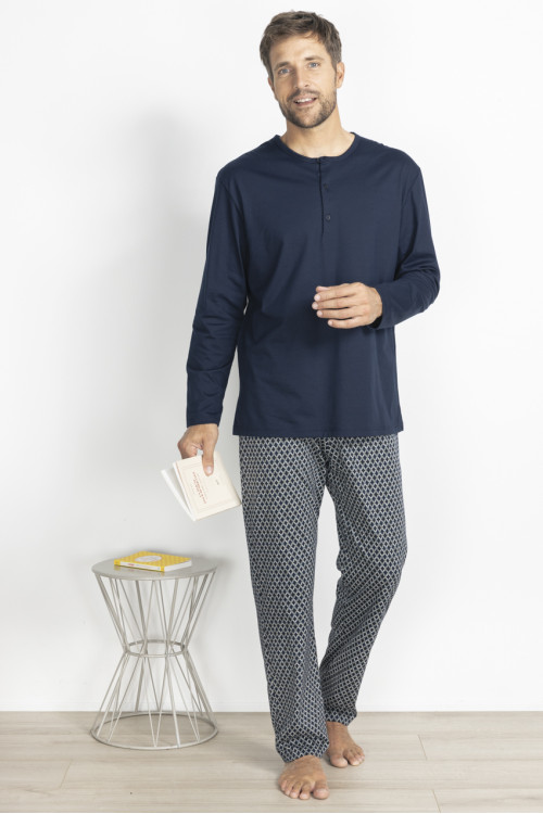 Pyjama français en coton - 1 Monsieur Solfin | Fabriqué en France