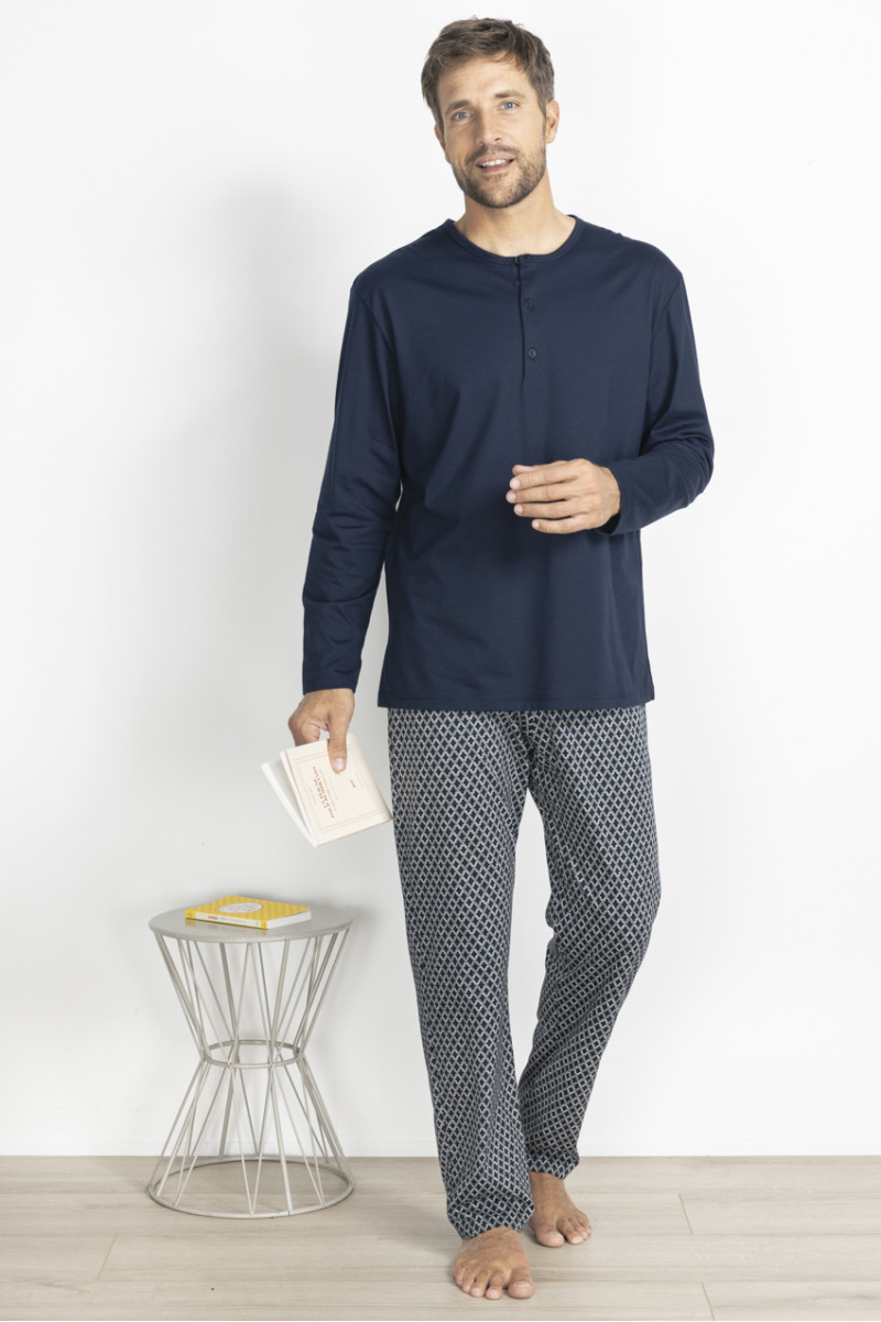 Pyjama français en coton - 1 Monsieur Solfin | Fabriqué en France