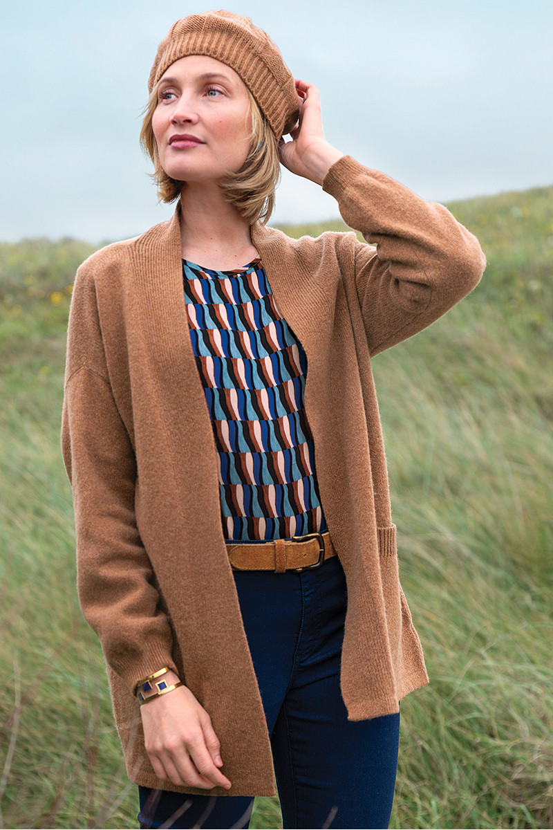 Gilet long en laine recyclée - 11 Monsieur Solfin | Fabriqué en France