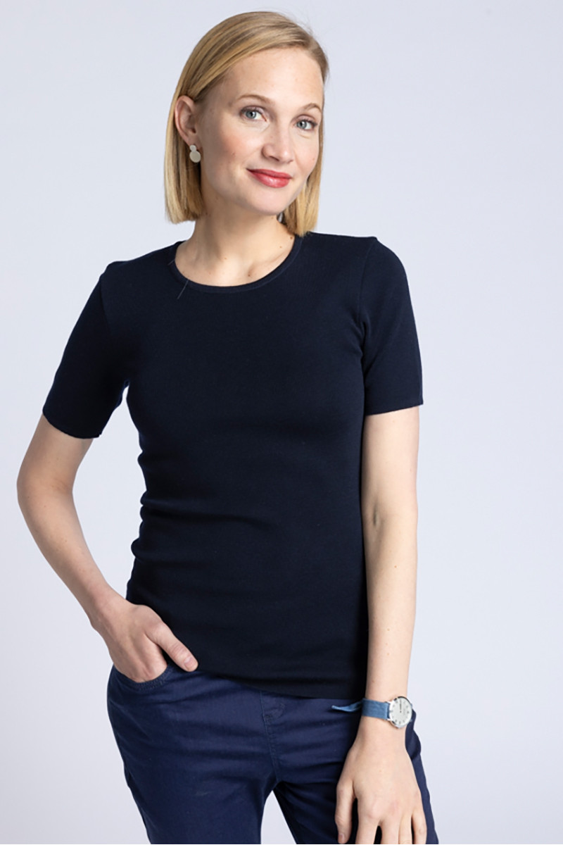 Tee-shirt laine manches courtes - 6 Monsieur Solfin | Fabriqué en France