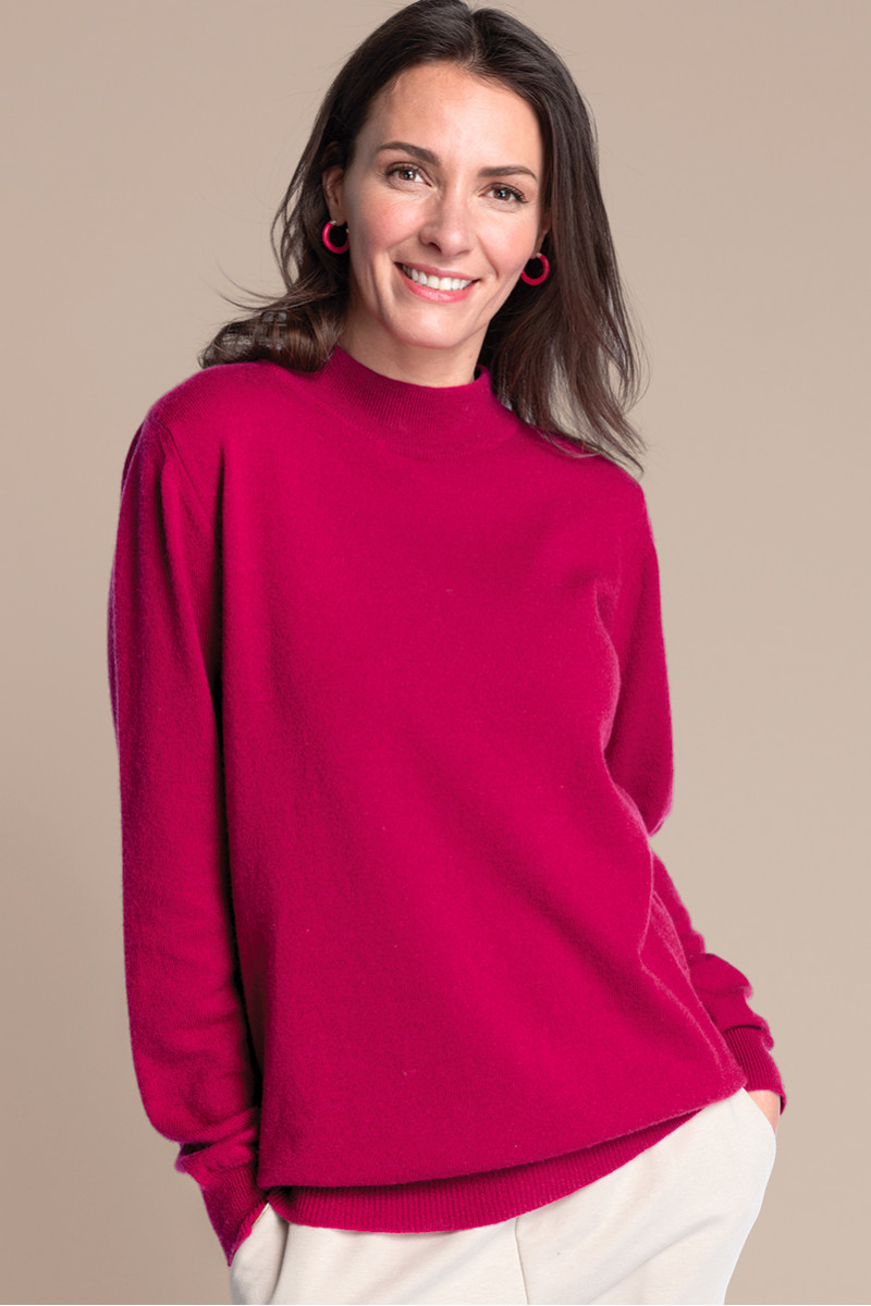 Pull col cheminee cachemire - 6 Monsieur Solfin | Fabriqué en France