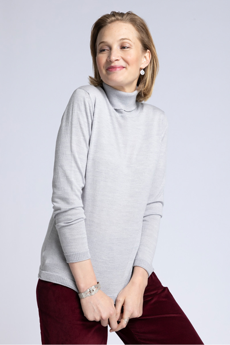 Pull col roulé en laine - 8 Monsieur Solfin | Fabriqué en France