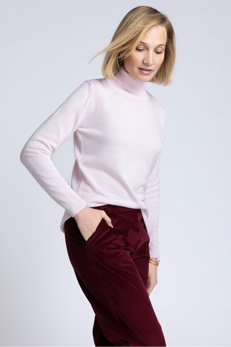 Pull col roulé en laine - 6 Monsieur Solfin | Fabriqué en France