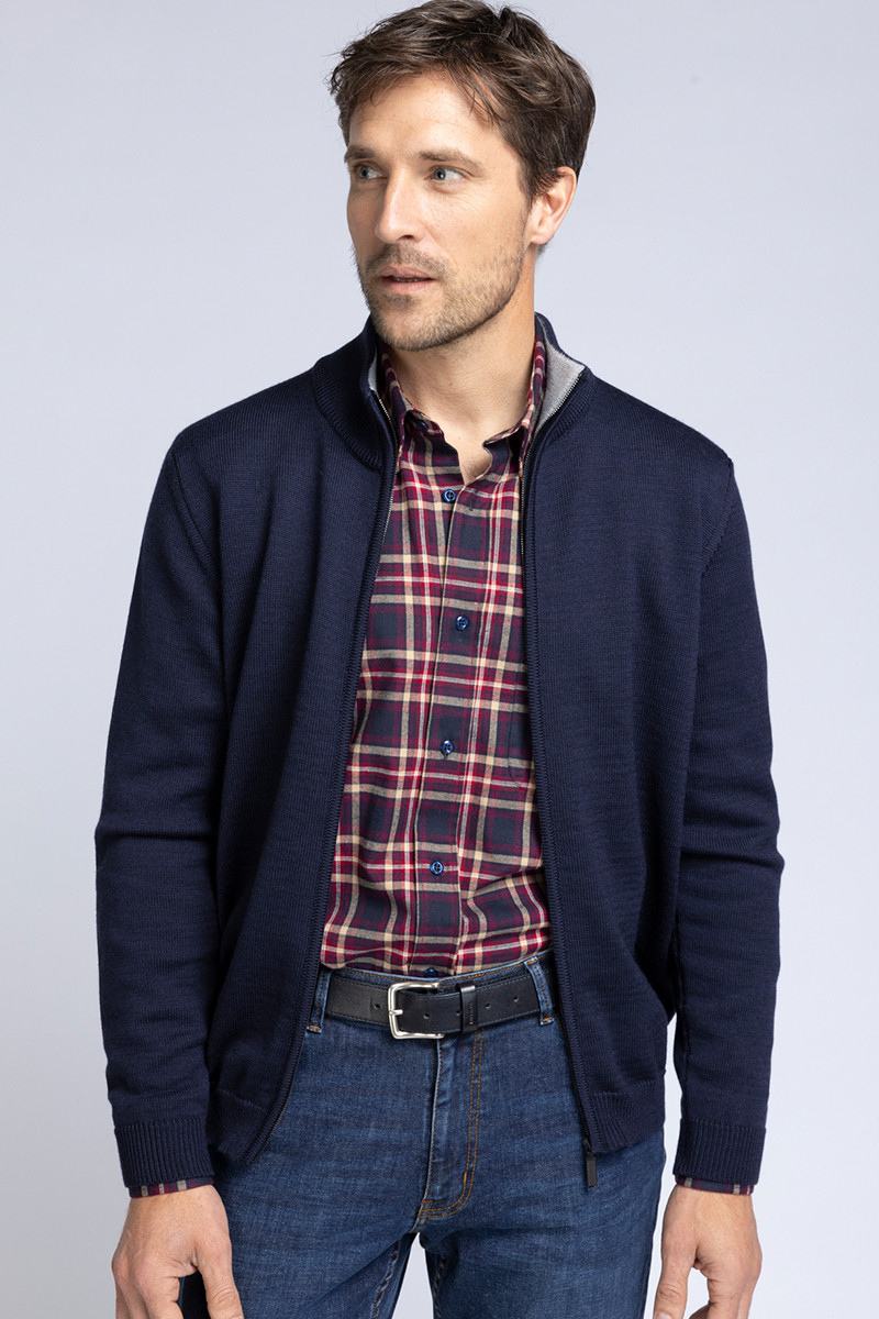 Gilet col camionneur - 2 Monsieur Solfin | Fabriqué en France