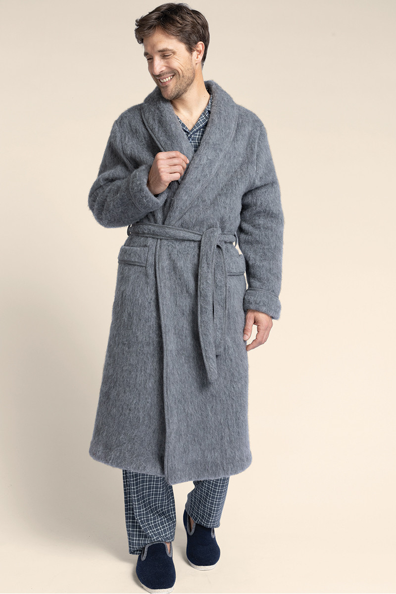 Robe de chambre en laine des Pyrénées - 2 Monsieur Solfin | Fabriqué en France