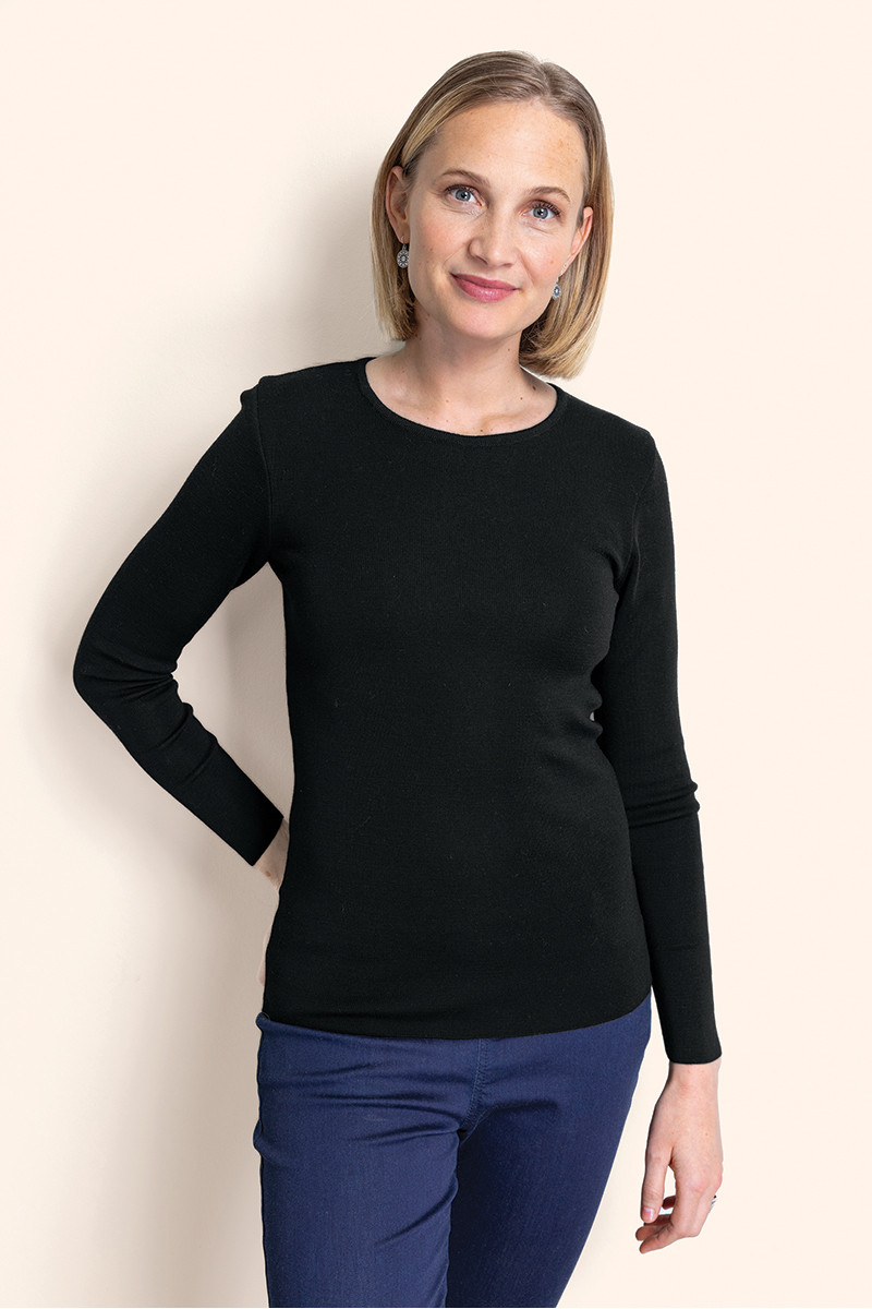 Tee-shirt laine manches longues - 6 Monsieur Solfin | Fabriqué en France