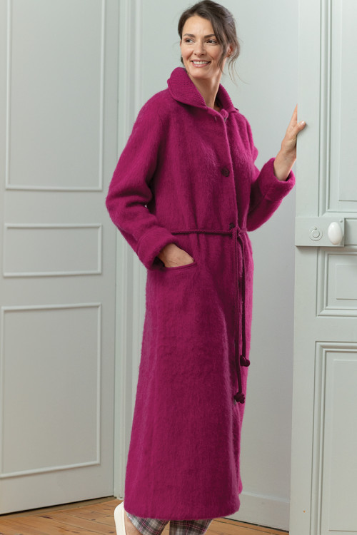 Robe de chambre boutonnée en laine - 1 Monsieur Solfin | Fabriqué en France