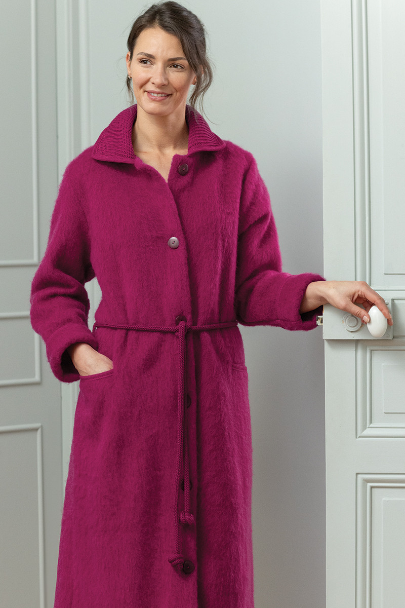 Robe de chambre boutonnée en laine - 2 Monsieur Solfin | Fabriqué en France