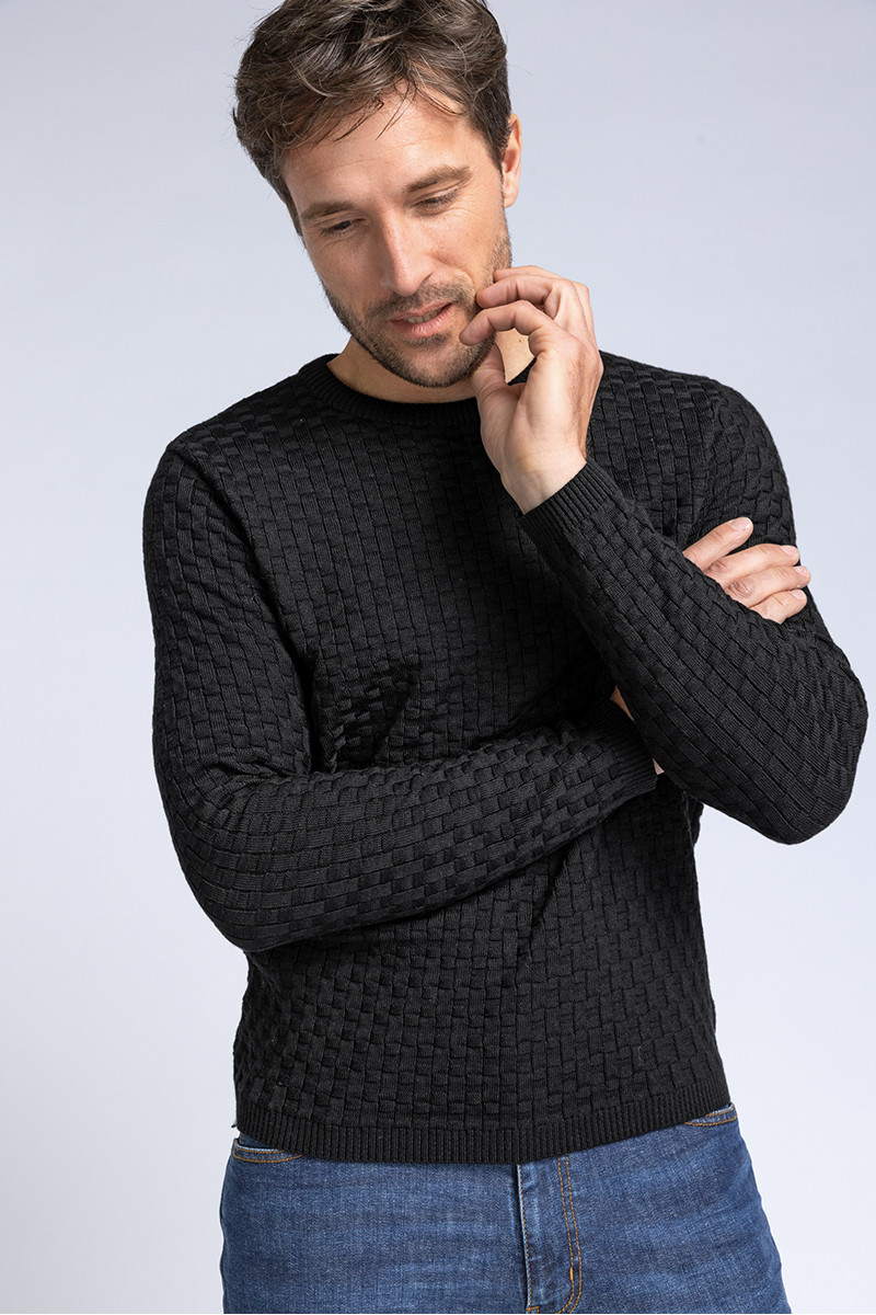 Pull col rond - 4 Monsieur Solfin | Fabriqué en France