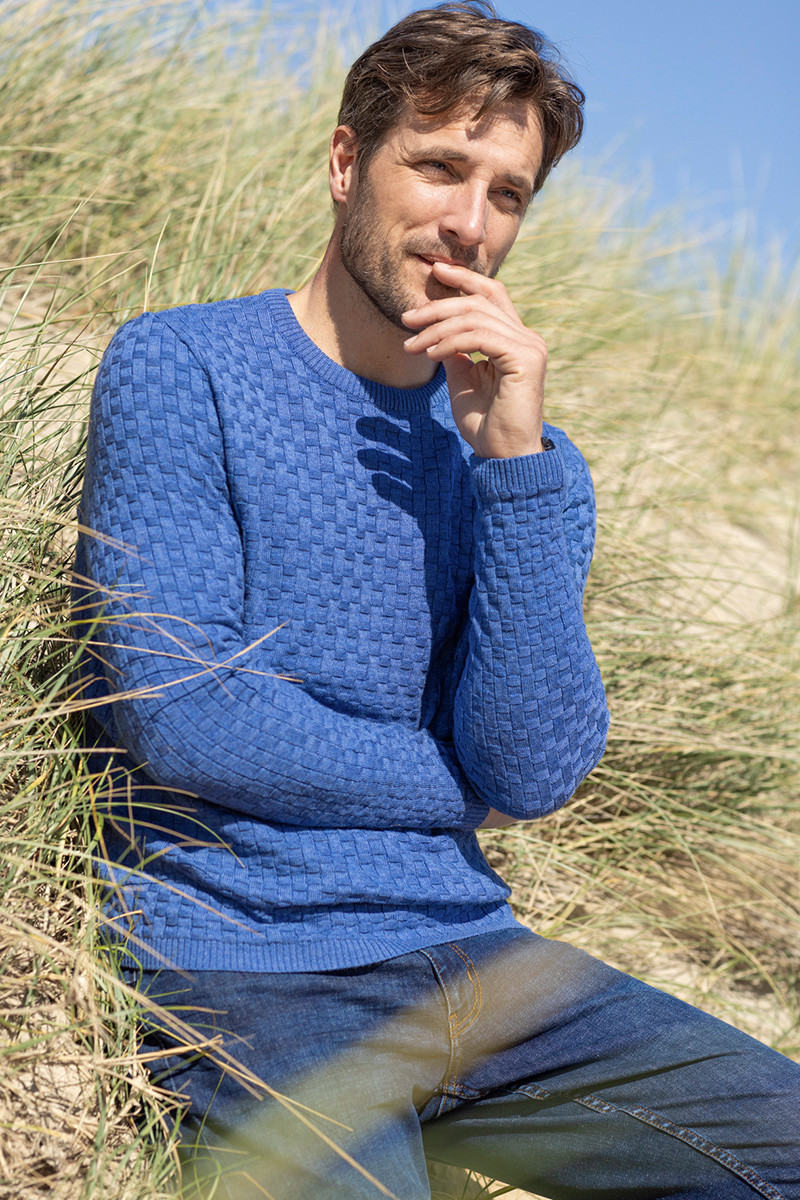Pull col rond - 5 Monsieur Solfin | Fabriqué en France