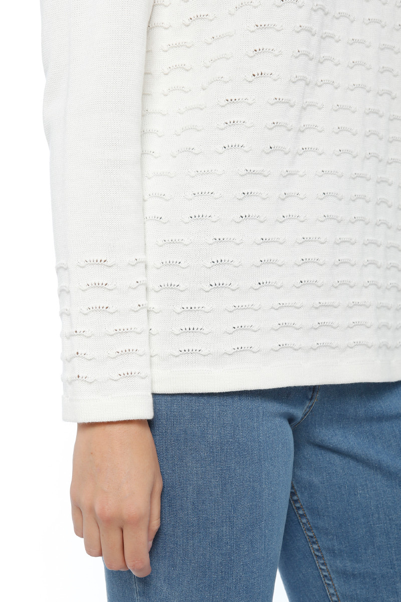 Pull femme maille fantaisie coton - 4 Monsieur Solfin | Fabriqué en France