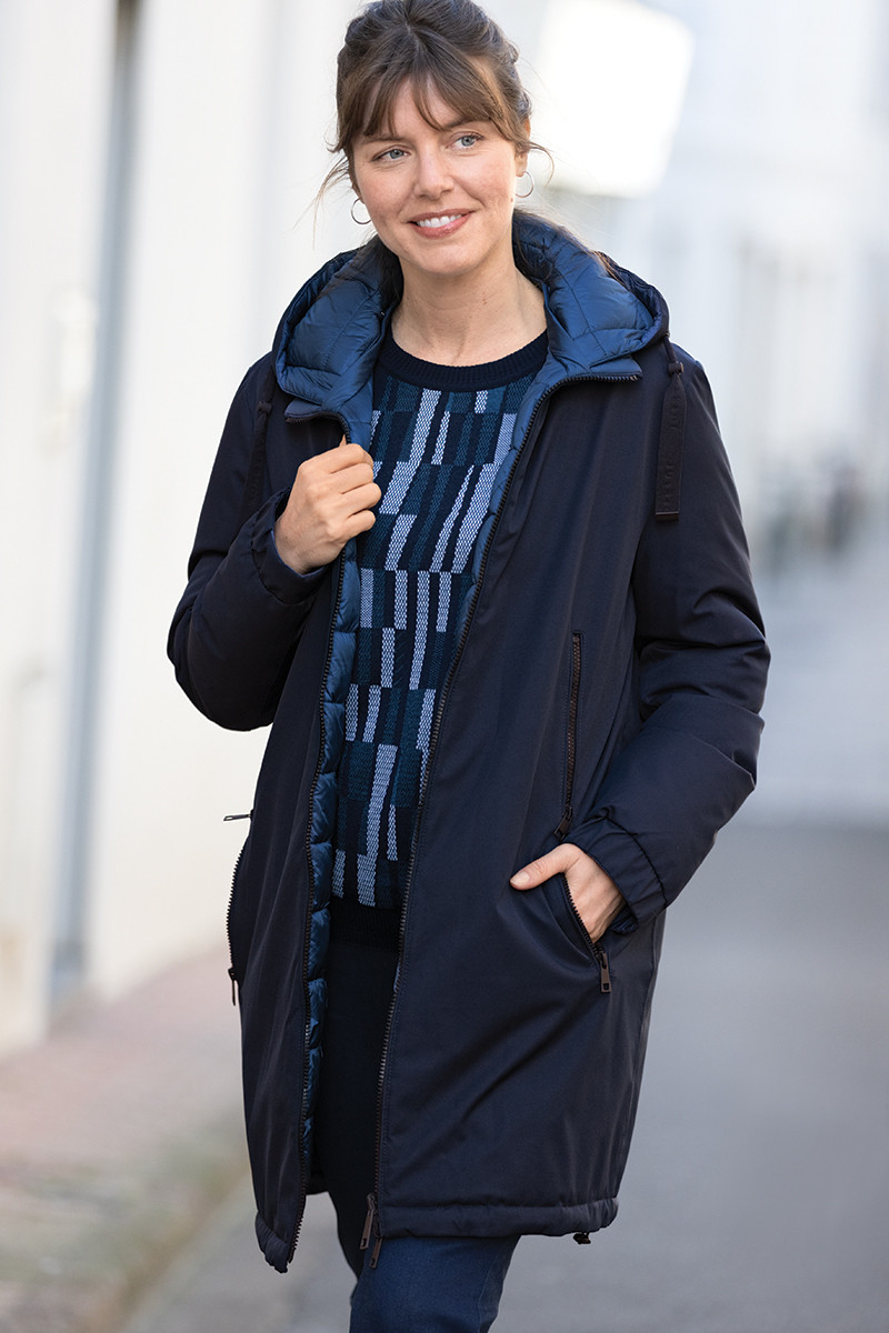 Manteau femme reversible - 1 Monsieur Solfin | Fabriqué en France