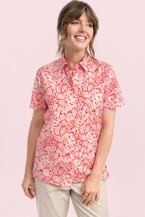 Chemisier en coton liberty - 1 Monsieur Solfin | Fabriqué en France