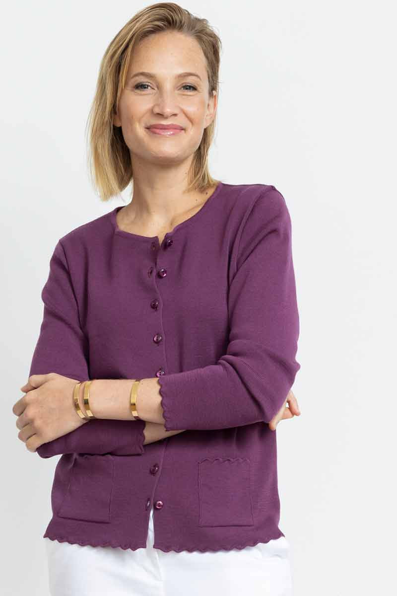 Cardigan en laine - 58 Monsieur Solfin | Fabriqué en France