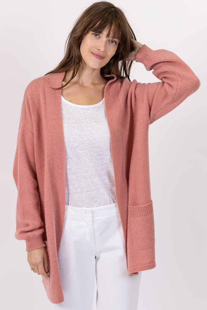 Gilet long en laine recyclée - 2 Monsieur Solfin | Fabriqué en France