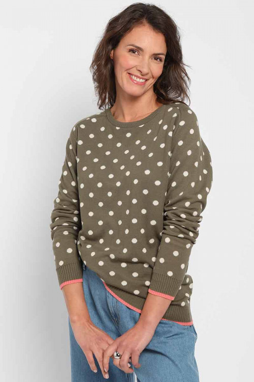Pull à pois en coton - 1 Monsieur Solfin | Fabriqué en France 2