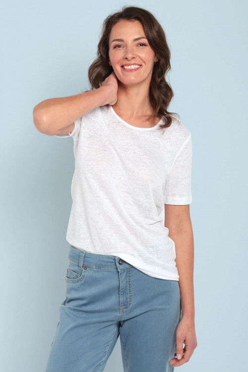 Tee-shirt manches courtes en lin - 1 Monsieur Solfin | Fabriqué en France
