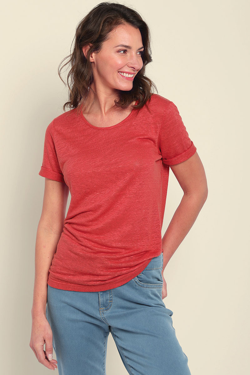 Tee-shirt manches courtes en lin - 13 Monsieur Solfin | Fabriqué en France Tee-shirt manches courtes en lin - 13 Monsieur Solfin | Fabriqué en France