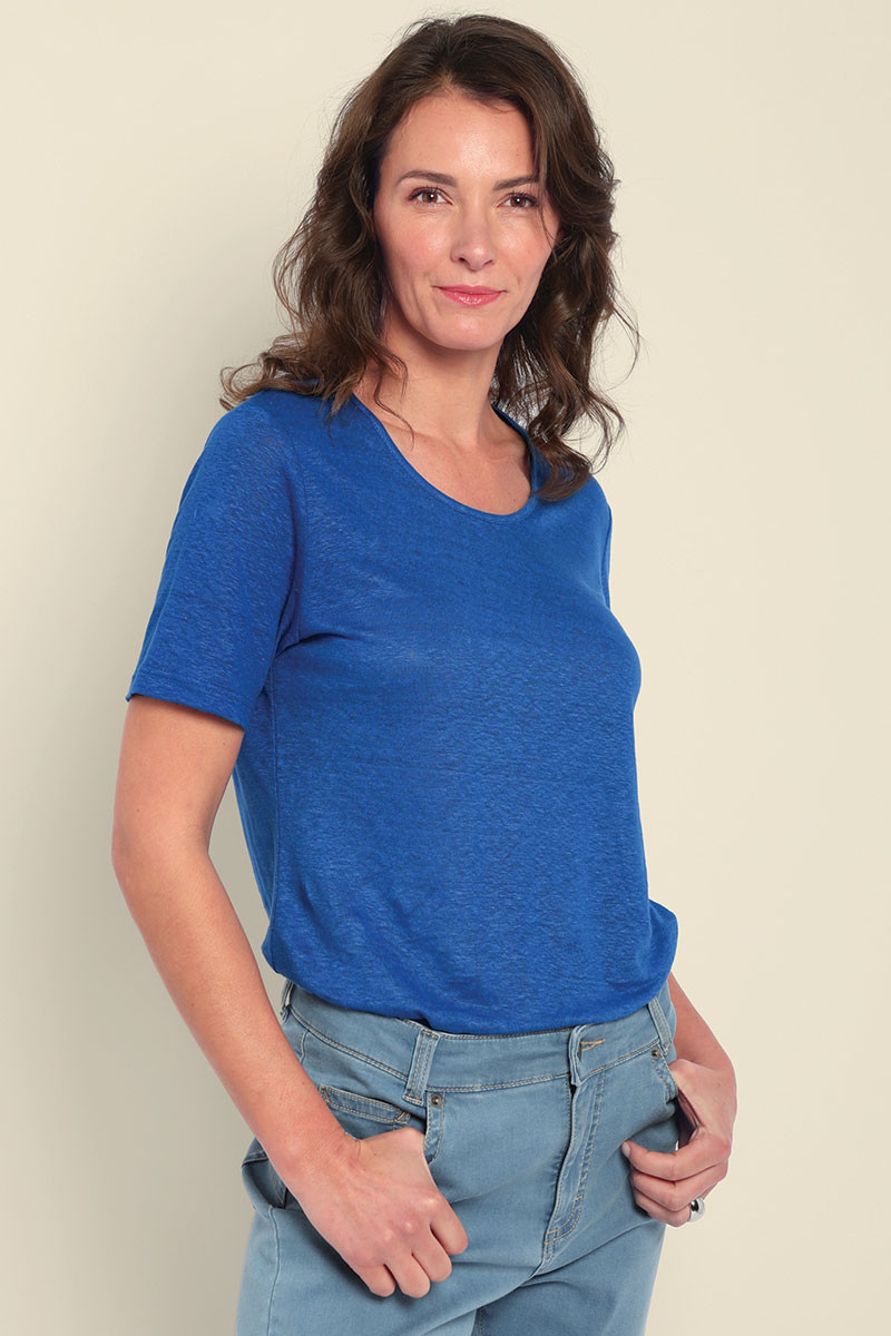 Tee-shirt manches courtes en lin - 2 Monsieur Solfin | Fabriqué en France Tee-shirt manches courtes en lin - 2 Monsieur Solfin | Fabriqué en France