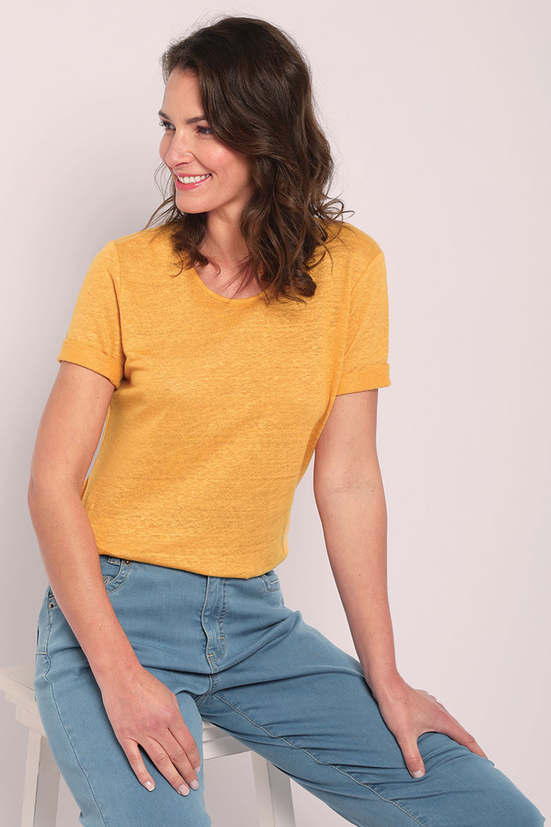 Tee-shirt manches courtes en lin - 14 Monsieur Solfin | Fabriqué en France Tee-shirt manches courtes en lin - 14 Monsieur Solfin | Fabriqué en France