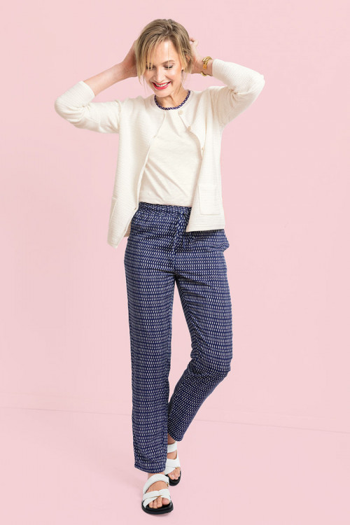 Pantalon imprimé en viscose - 1 Monsieur Solfin | Fabriqué en France 2