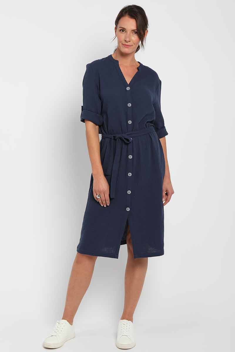 Robe légère en gaze de coton - 2 Monsieur Solfin | Fabriqué en France Robe légère en gaze de coton - 2 Monsieur Solfin | Fabriqué en France