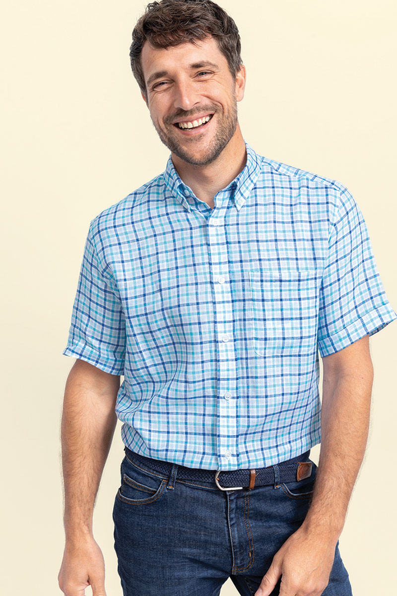 Chemise droite en lin - 3 Monsieur Solfin | Fabriqué en France